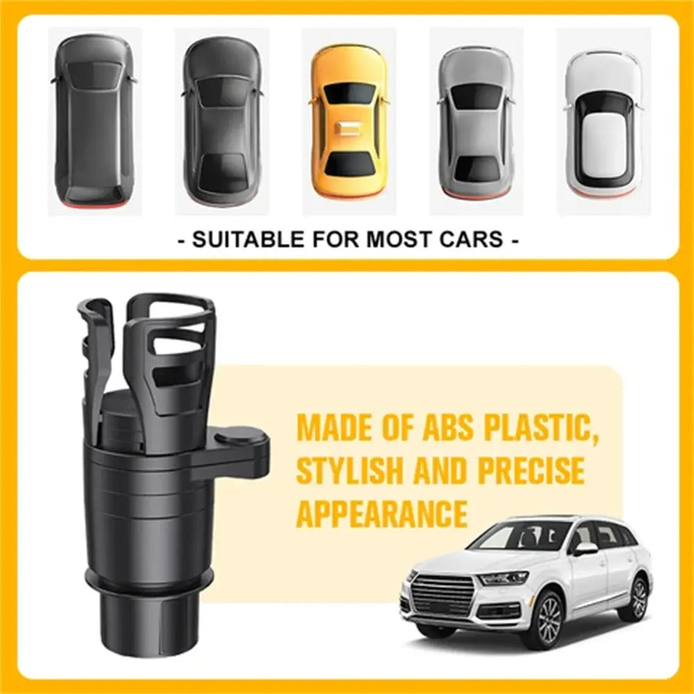 4 In 1 Multifunctional Adjustable Rotating Car Cup & Food Holder.