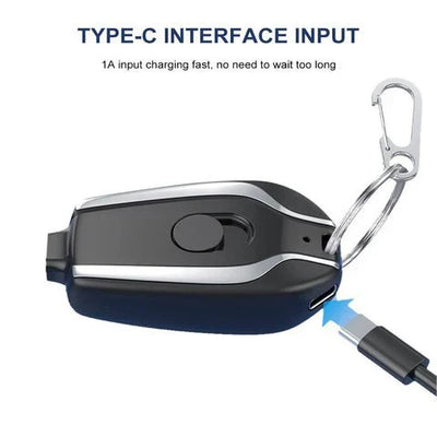 Emergency Portable Key Chain Charger.